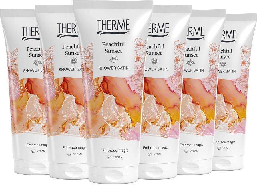 Therme Peachful Sunset douchegel 6 x 200ml