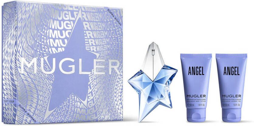 Thierry Mugler Angel eau de parfum 25 ml (navulbaar) + body lotion 50 ml + douchegel 50 ml geschenkset