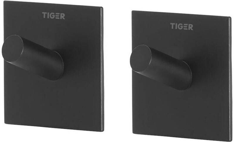 Tiger handdoekhaak Square (set van 2)