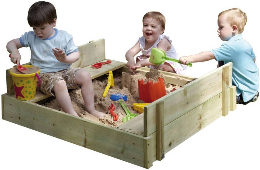 TP Toys Play Houten zandbak 100x90x27cm