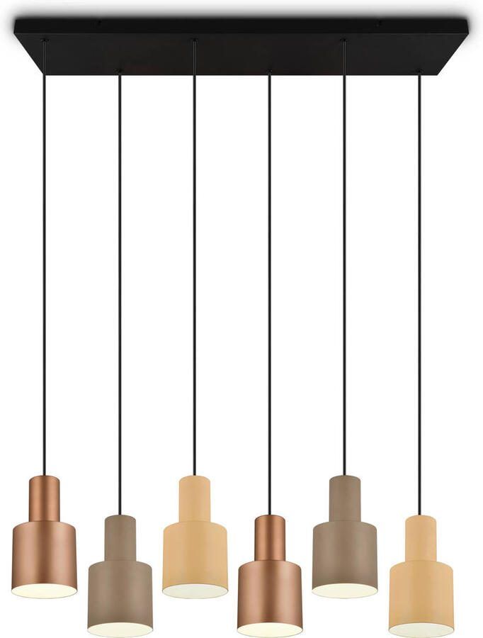 TRIO AGUDO Hanglamp Multicolour excl. 6x E27 4 W
