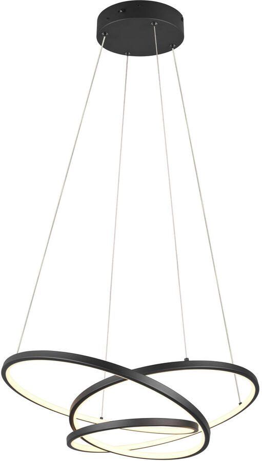 TRIO DARVIN Hanglamp Zwart mat incl. 1x SMD 34 W