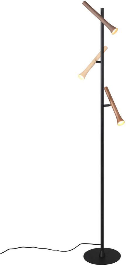 TRIO FIATO Vloerlamp Zwart mat incl. 3x SMD 3 W