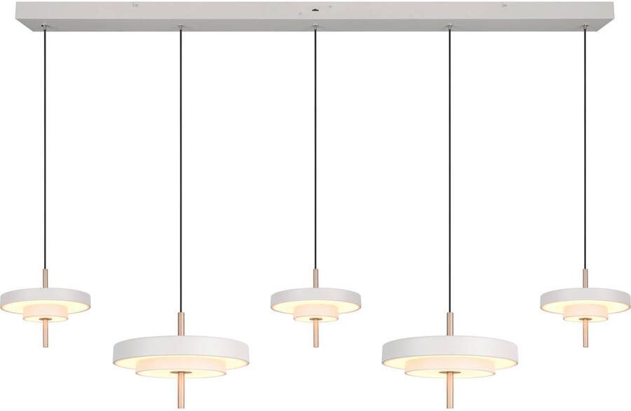 TRIO KEATON Hanglamp Grijs warm incl. 1x SMD 50 W
