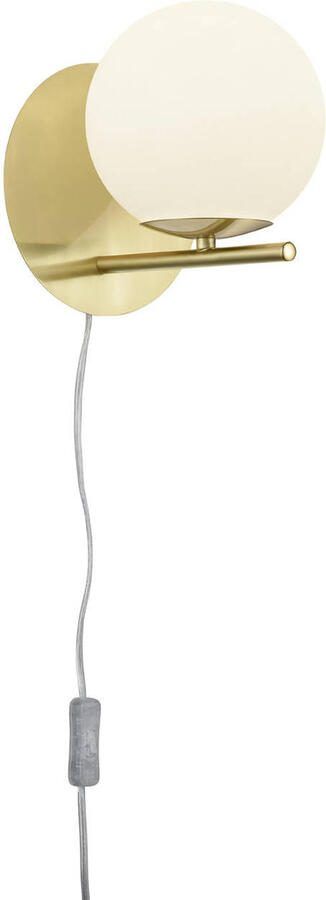 TRIO PURE Wandlamp Messing mat excl. 1x E14 3 5 W