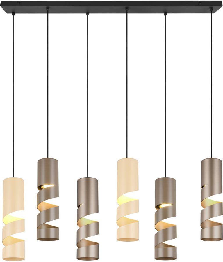 TRIO STREAM Hanglamp Multicolour excl. 6x GU10 4 9 W