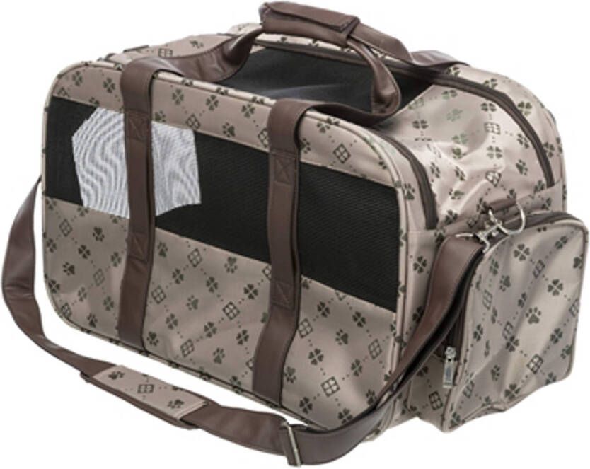 VidaXL TRIXIE Uitbreidbare Maxima-tas 33x32x54cm Beige en bruin Voor honden