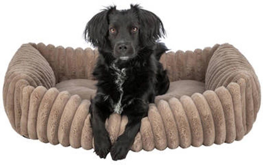Trixie Hondenmand Lonni Ribfluweel Hoekig Lichtbruin 80X60 cm