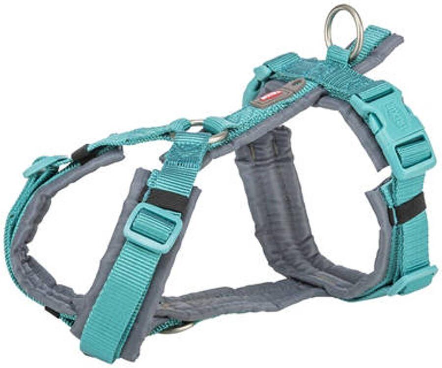 Trixie Hondentuig Premium Trekking Aqua Grafiet Grijs 44-53X2 cm