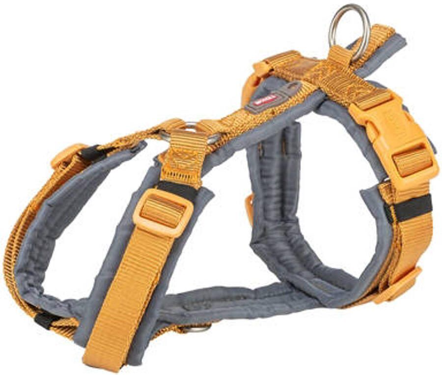 Trixie Hondentuig Premium Trekking Curry Geel Grafiet Grijs 36-44X1 5 cm