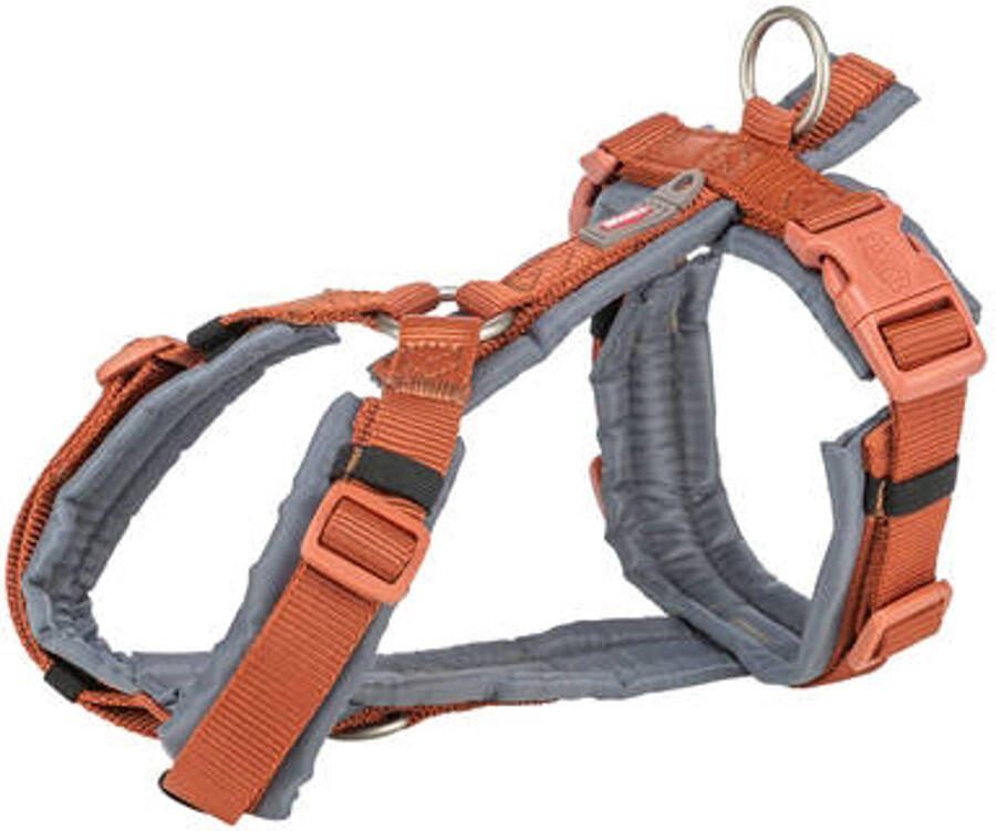 Trixie Hondentuig Premium Trekking Roest Bruin Grafiet Grijs 32-38X1 3 cm