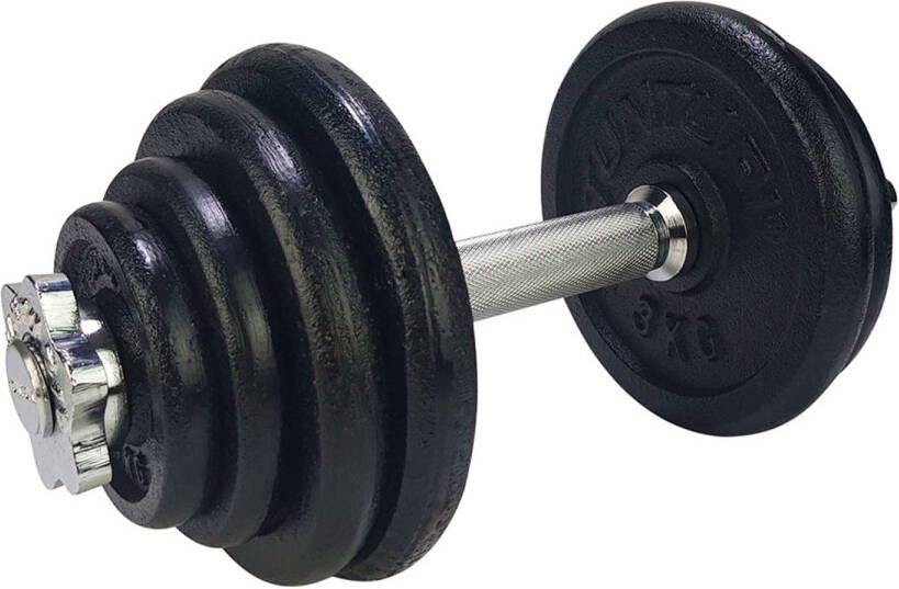 Tunturi Dumbbellset Halterset Totaal 15 kg Zwart