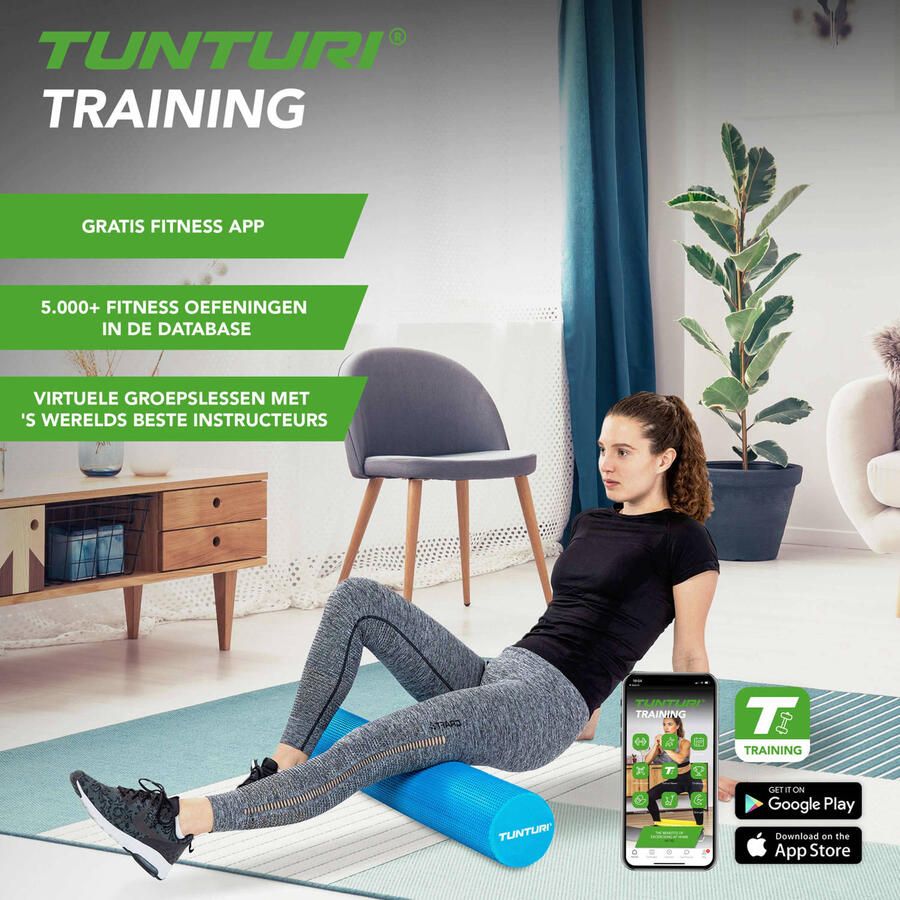 Tunturi Yoga massage roller Foam roller Yoga roller- EVA
