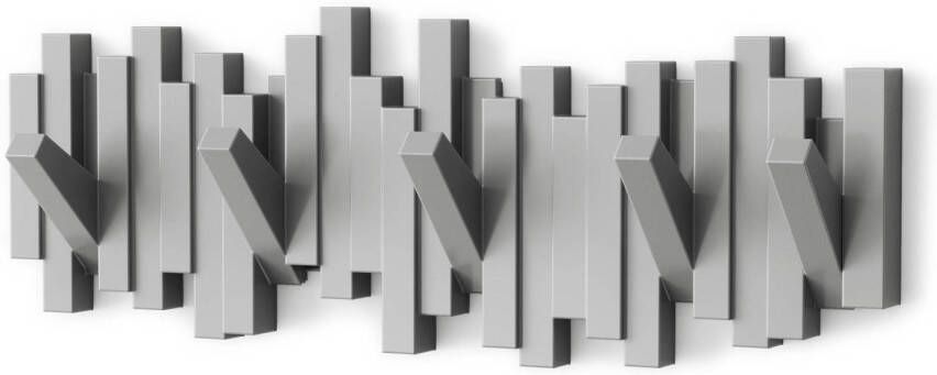 Umbra Kapstok Wandkapstok Sticks 5 uitklapbare haken grijs - Foto 5