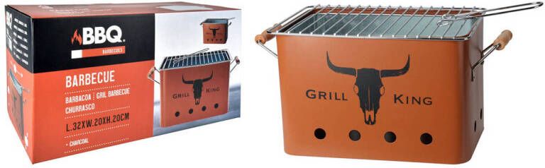 Vaggan houtskoolbarbecue Grill King (32x20x20 cm)