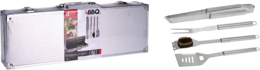 Merkloos Sans marque BBQ Barbecuegereedschapset Inclusief koffer 4-delig - Foto 4