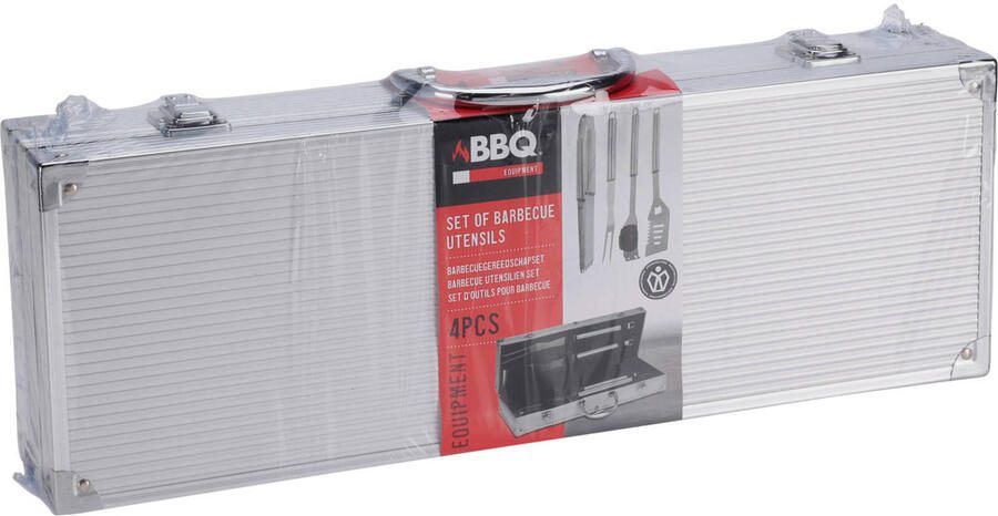 Merkloos Sans marque BBQ Barbecuegereedschapset Inclusief koffer 4-delig - Foto 5
