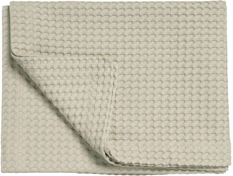 Vandyck katoenen bedsprei pique waffle (zandgrijs) (160x250 cm)