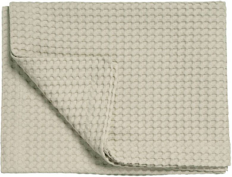 Vandyck katoenen bedsprei pique waffle (zandgrijs) (270x250 cm)