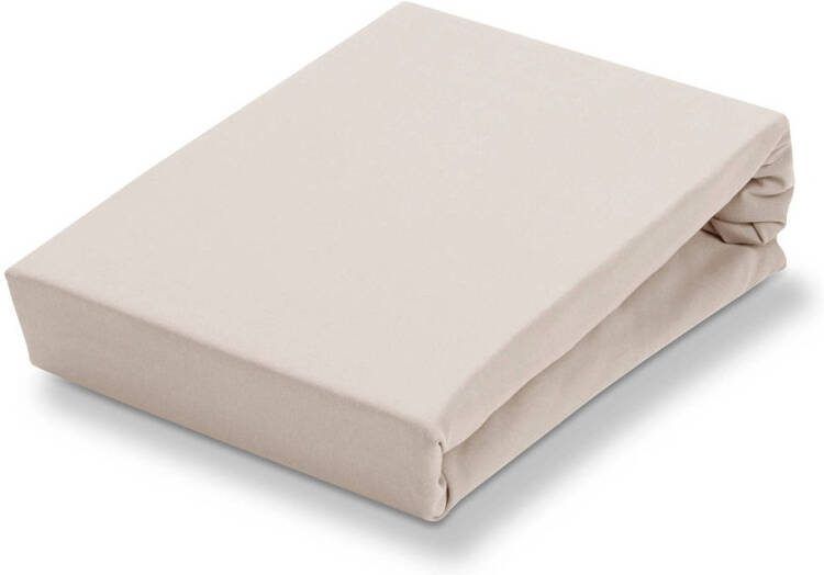 Vandyck Jersey Soft Hoeslaken Stone | 140 x 220 cm | Beige | Jersey Soft