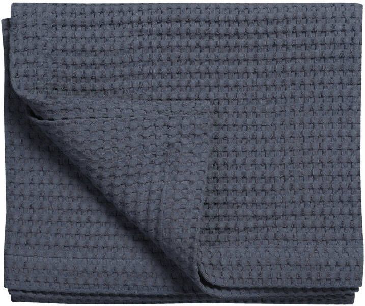 Vandyck katoenen bedsprei pique waffle (donkerblauw) (160x250 cm)