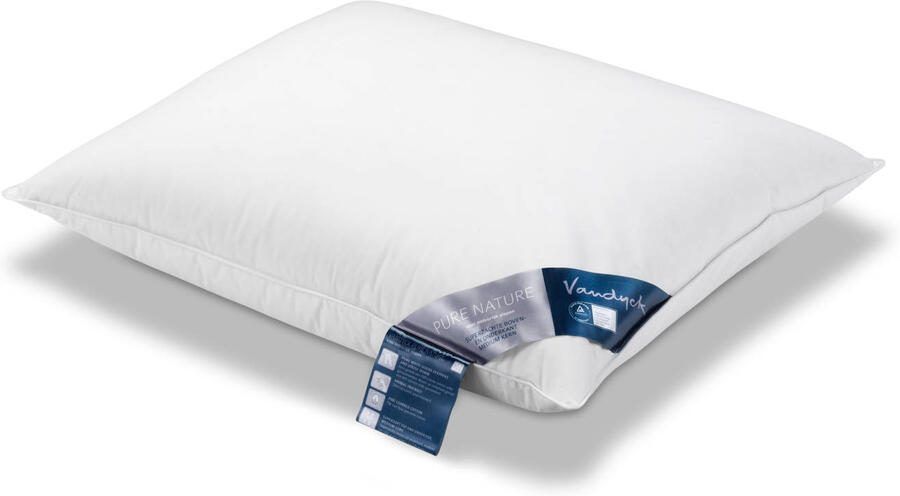 Vandyck Pure Nature Hoofdkussen Driekamer 90 | 60 cm x 60 cm | Wit | Dons