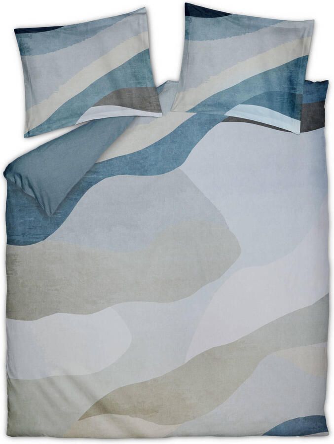Vandyck 1-persoons katoen-satijnen dekbedovertrek met camouflage 140x220 cm blauw