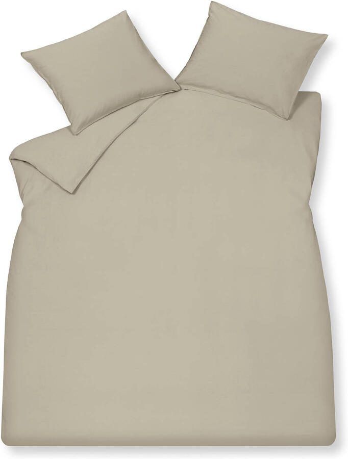 Vandyck Washed Cotton Dekbedovertrek 140 x 200 220 cm Stone - Foto 2