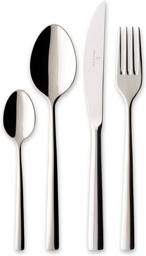 Villeroy & Boch Bestekset Piemont 18 10 RVS 4-delig 1 persoons - Foto 2
