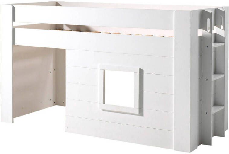 Vipack Hoogslaper Noah een geweldig stapelbed met hoge stabiliteit wit gelakt - Foto 6