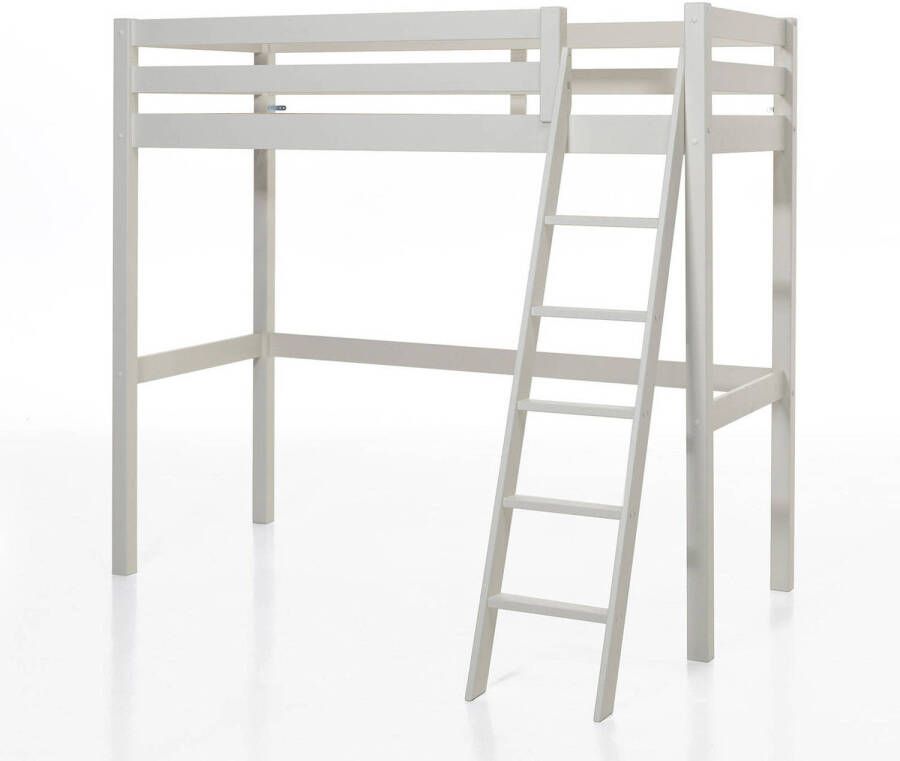 Vipack Hoogslaper Pino incl. lattenbodem valbeveiliging en schuine ladder - Foto 5