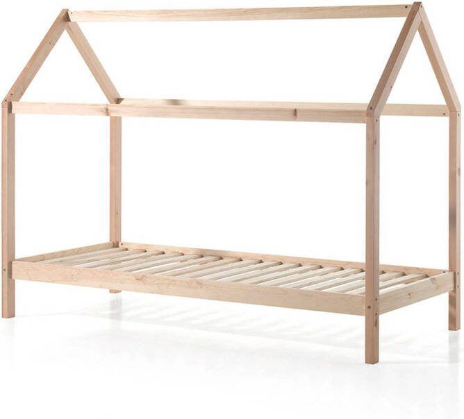 Vipack Dallas Bed met Open Dak 90 x 200 cm Bruin