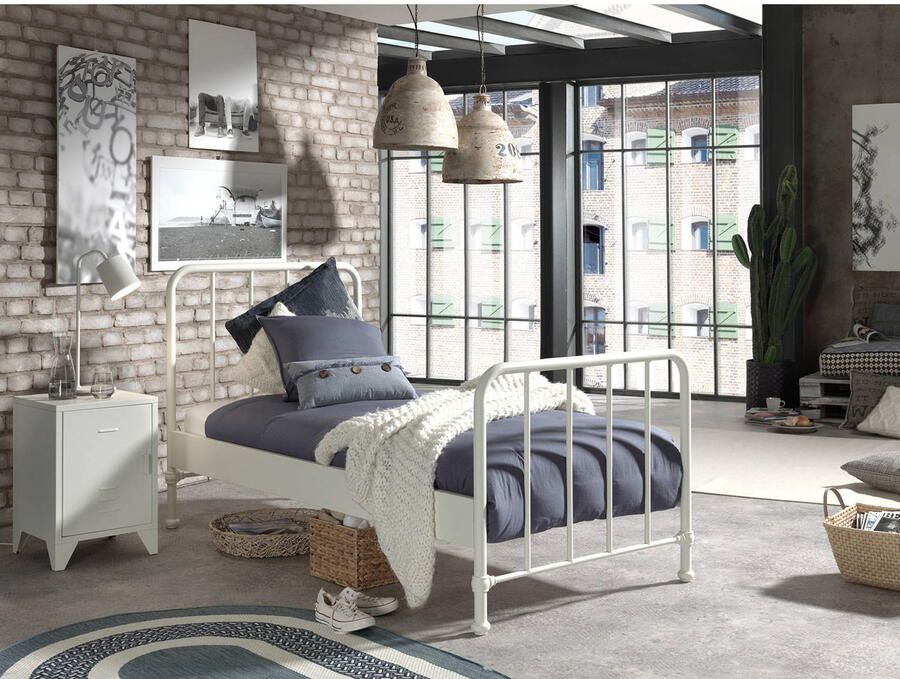 Vipack Kinderbed Bronxx eenpersoonsbed 90 200 zeer stabiel romantische uitstraling - Foto 4