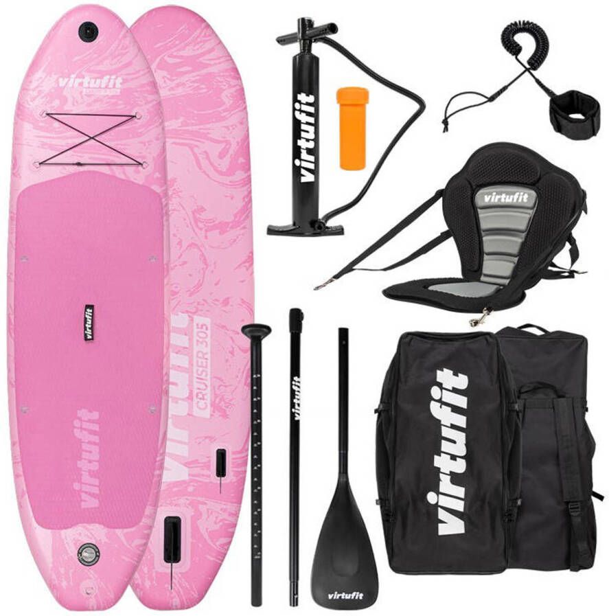 Virtufit opblaasbaar supboard Cruiser 305 roze