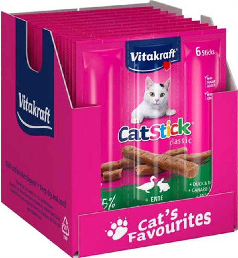 Vitakraft Cat-Stick Mini Eend Met Konijn 20X18 gr