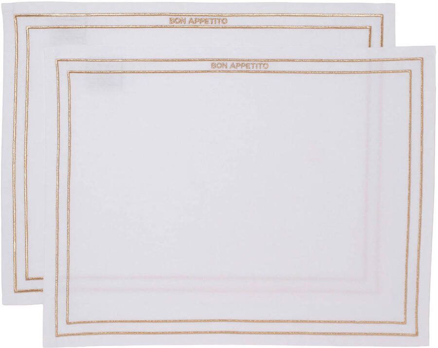 Vondels placemat BON APPETITO (set van 2)