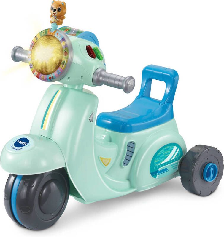 VTech 2 in 1 Loopscooter Educatief Speelgoed Ombouwen tot Driewieler Speelgoed vanaf 1 Jaar Blauw