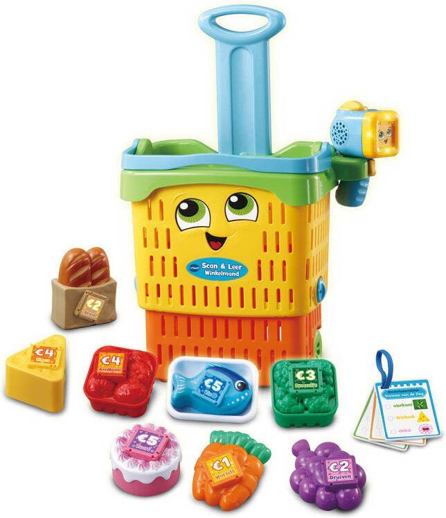 VTech Winkelmand Scan & Leer 19 X 32 X 29 Cm Geel rood 12-delig