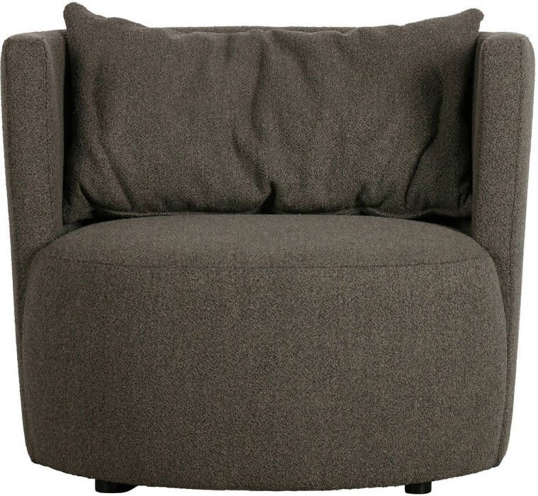 Vtwonen Explore Fauteuil Bouclé Bruin 81x96x92