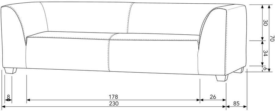 Vtwonen 3 Zits Tuinbank Hollandia Polyester Mix Grijs 230 x 70 x 85 cm (BxHxD) - Foto 4