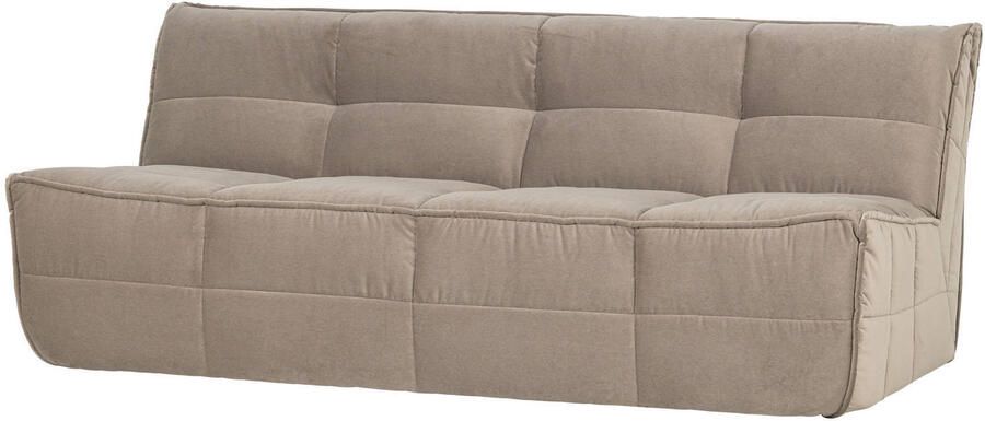 Vtwonen 3-zits Bank Cluster Velvet 204cm Warm Taupe