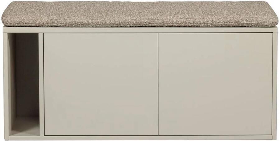 Vtwonen | Settle down tv meubel bankje 108cm dust met zitkussen | Woonkamer meubels | Tv-dressoir | Tv-meubel - Foto 3