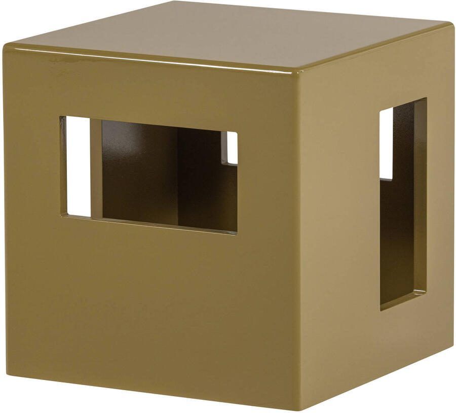 Vtwonen Bijzettafel Modern 40 x 40cm Honinggeel Vierkant
