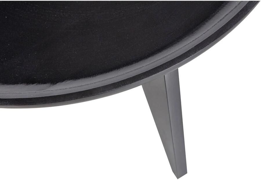 Vtwonen High Heels Bijzettafels Mangohout Zwart Set van 2 - Foto 2