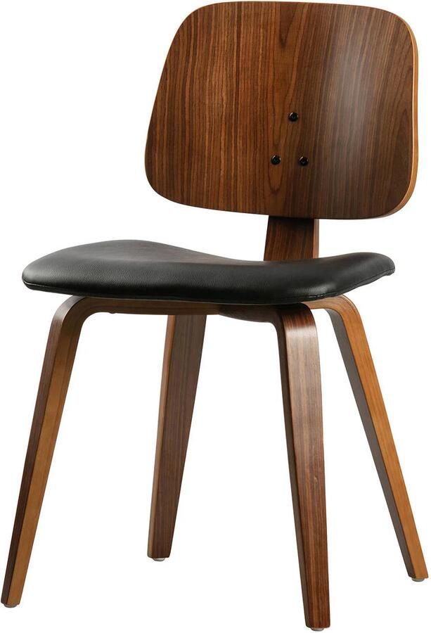 Vtwonen Classic Eetkamerstoel Zwart walnoot 81x48x50 - Foto 3