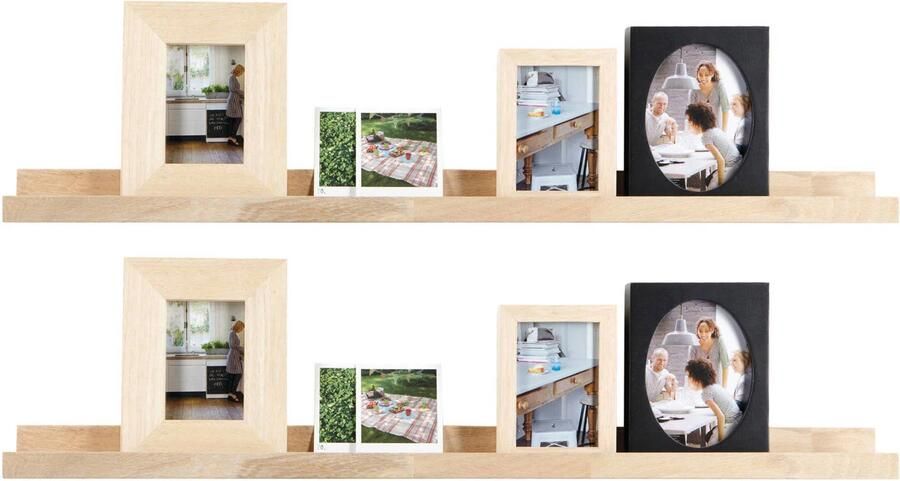 Vtwonen fotolijstplank blank eiken (set van 2) (6x100x10 cm) - Foto 2