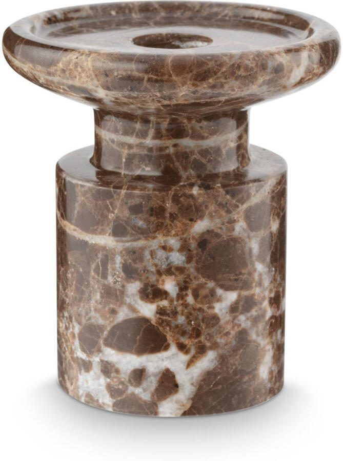 Vtwonen kandelaar marble bruin (9x10 cm)