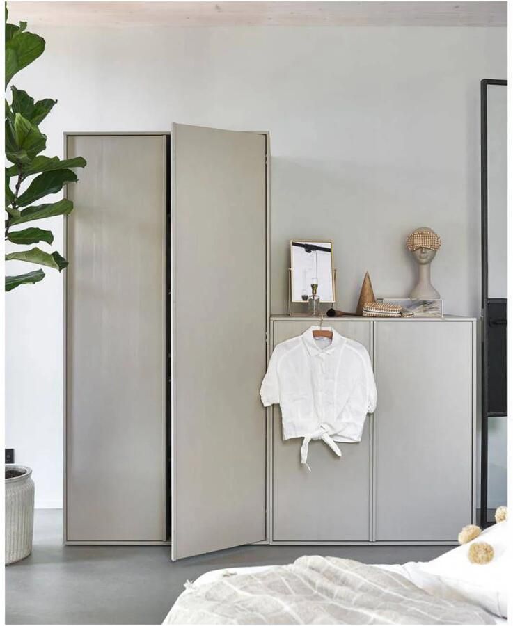 WOOOD Multifunctionele kast Daily garderobekast met push-to-open functie hoogte 200 cm breedte 50 of 100 cm - Foto 9