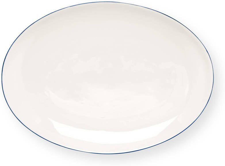 Vtwonen serveerbord White-Blue Line (30 cm)