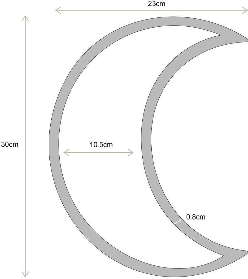 Vtwonen Spiegel Gouden Maan 30 cm - Foto 4
